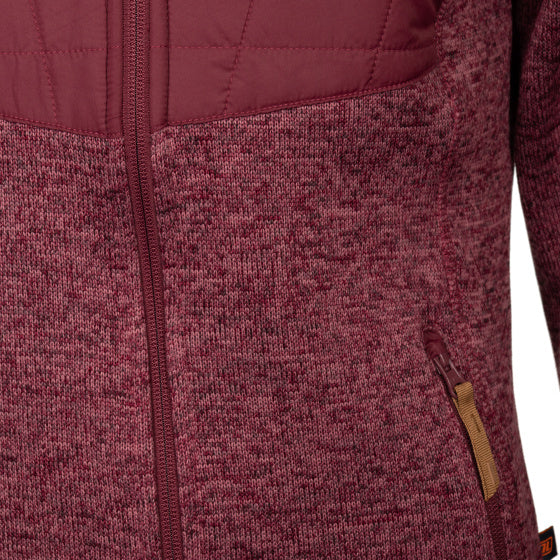 Life line Willemijn fleecevest dames bordeaux maat 3XL