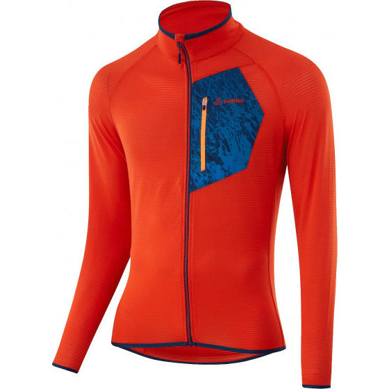 outdoorvest heren polyester oranje blauw maat 46