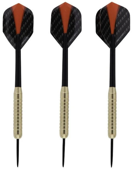 Steeltip Dartpijl Set 18 gram Zwart Donkerrood 3 stuks