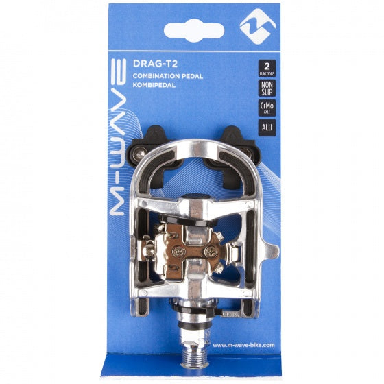 pédales combinées SPD silver set