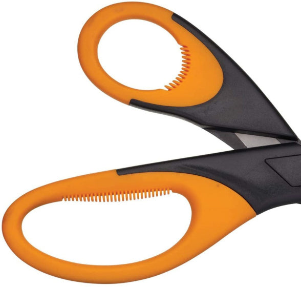 Kruidenschaar 20 cm RVS rubber Zwart oranje