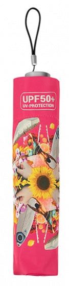 Opvouwbare Paraplu met UPF50+ coating Zwart Roze