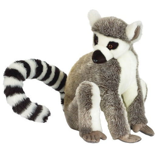 National geographic Knuffel lemuur junior 50 cm pluche grijs