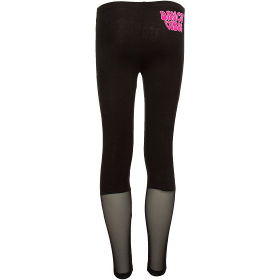 pantalon de danse long filles coton élasthanne noir taille 104