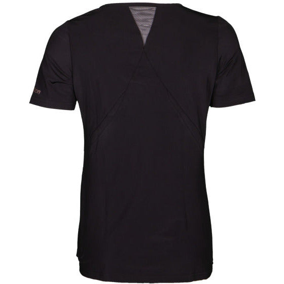 Fitness shirt s sl v-neck dames zwart maat S