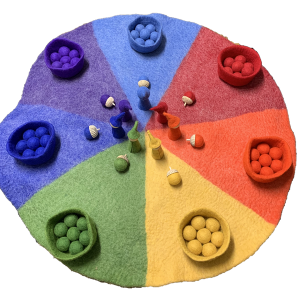 Papoose Toys Papoose Toys 90 cm regenboogmat