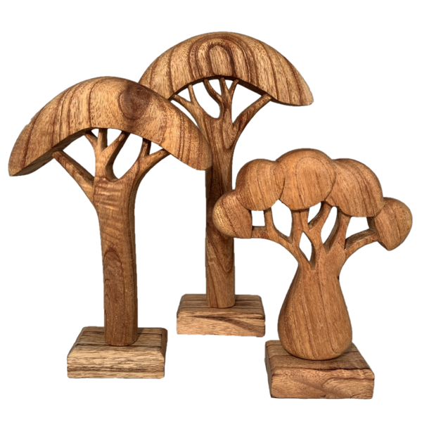 Papoose Toys Papoose Toys Afrikaanse bomen natuurlijk 3-delig
