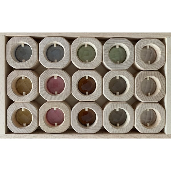 Papoose Toys Papoose Toys Bitcoin Raam Aarde Set 15-delig