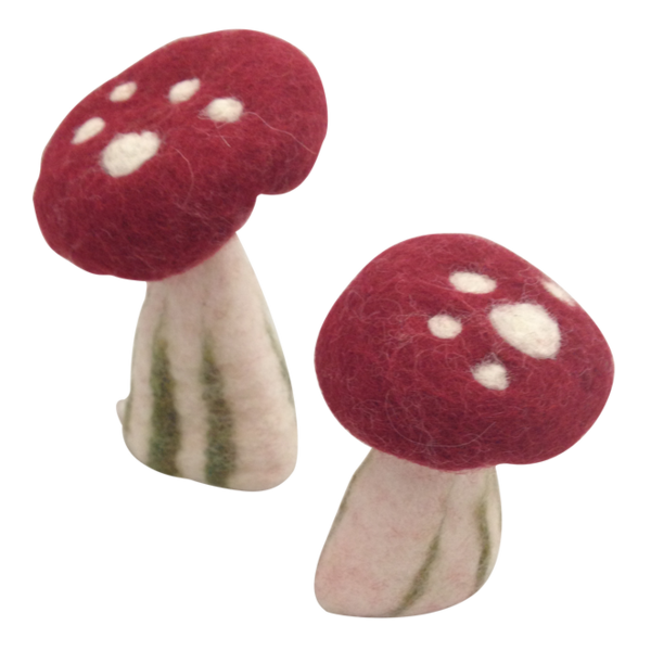 Papoose Toys Papoose Toys Holle Paddenstoelen Klein 6st