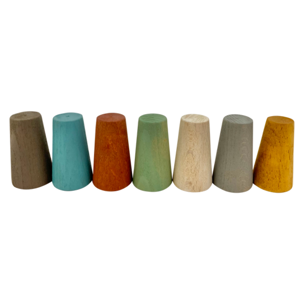 Papoose Toys Papoose Toys Mini Earth Cones 7 stuks