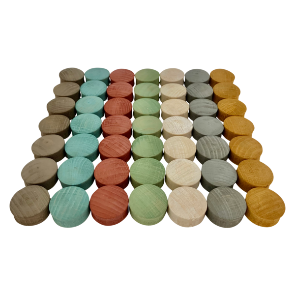 Papoose Toys Papoose Toys Mini Aarde Convex 49 stuks