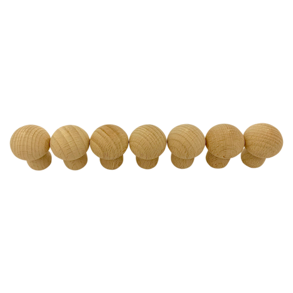 Papoose Toys Papoose Toys Mini Natuurlijke Paddestoelen 7st