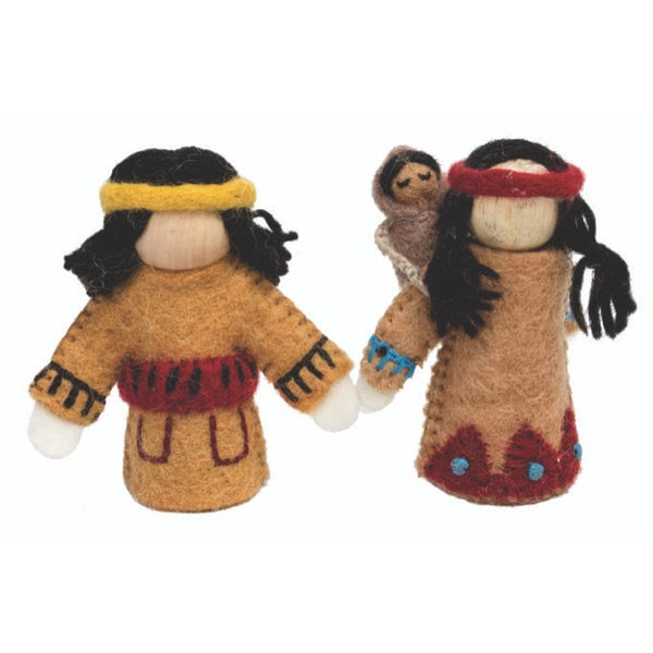 Papoose Toys Papoose Toys Native American Family 3-delig