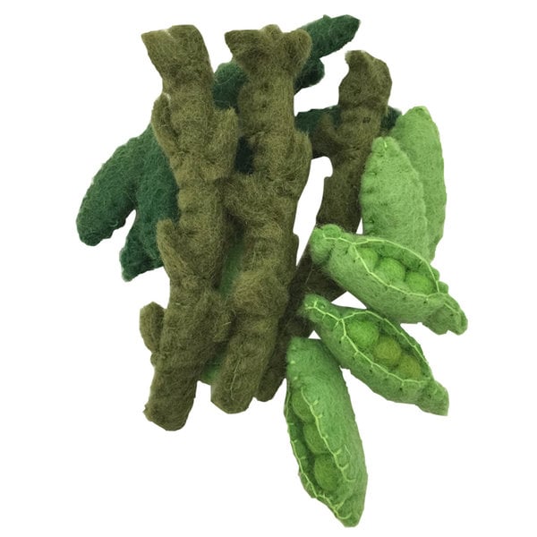 Papoose Toys Papoose Toys Groentebonen, Asperges, Erwten
