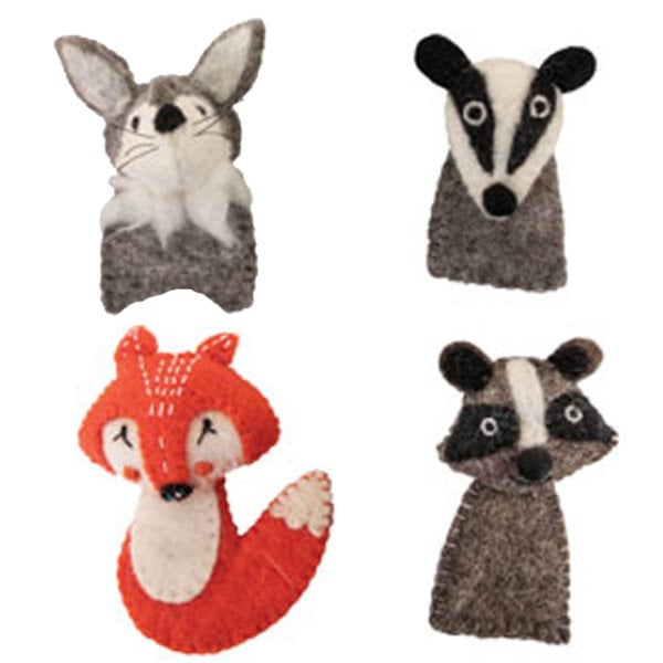 Papoose Toys Papoose Toys Bosvingerpoppen 4 stuks