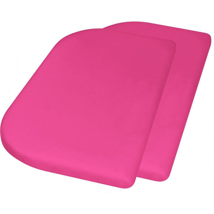 Hoeslaken Junior 89 x 51 + 10 cm Katoen 2 Stuks Roze