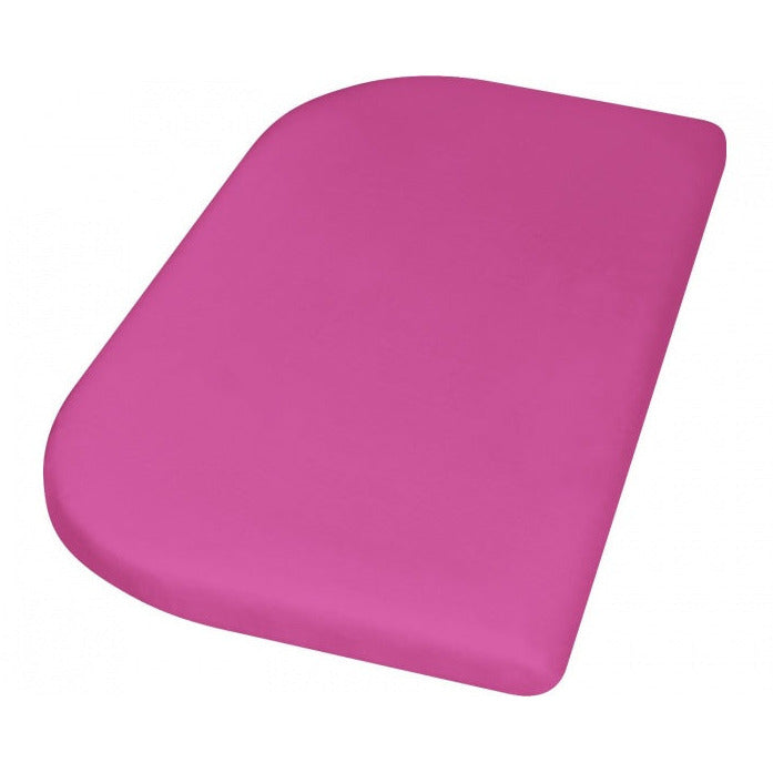 drap housse coton pour lit d'appoint 89 x 51 cm rose