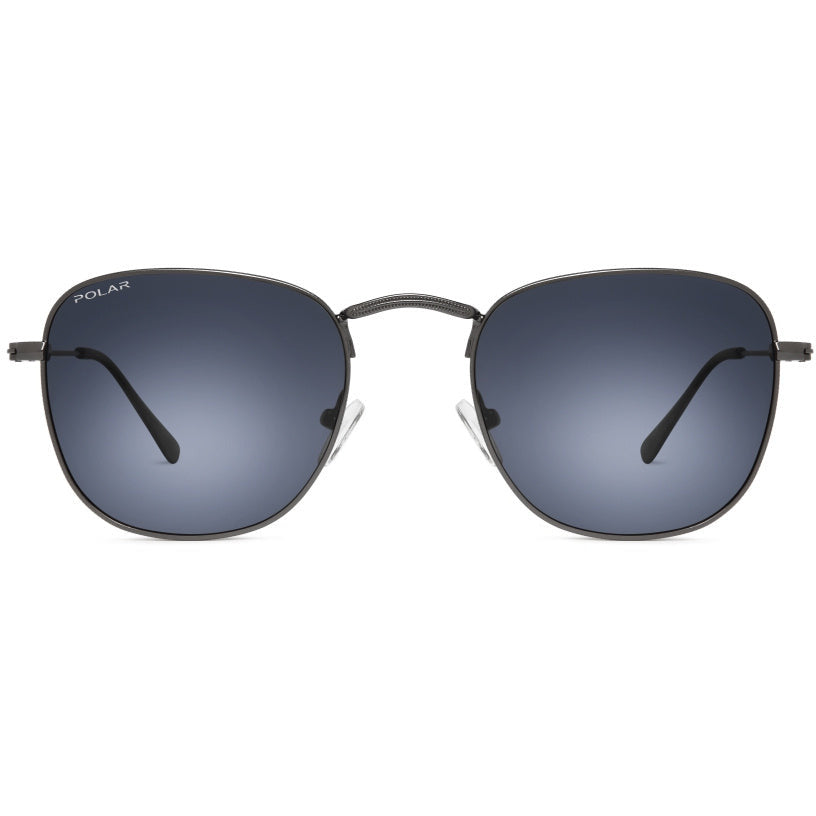 Detroit zonnebril unisex gepolariseerd Cat. 4 donkergrijs blauw