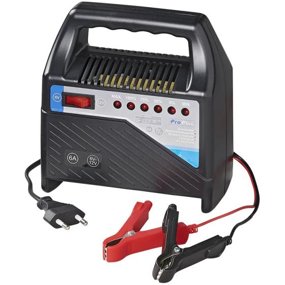 acculader 6 12 Volt 6 Ampère 20+Ah zwart