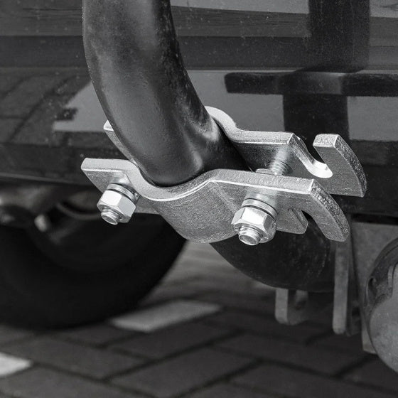 hulpkoppeling met sleuf staal zilver