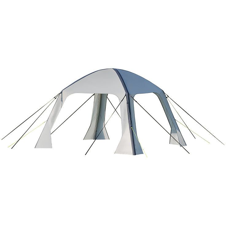 partytent opblaasbaar 365 x 365 cm lichtgrijs