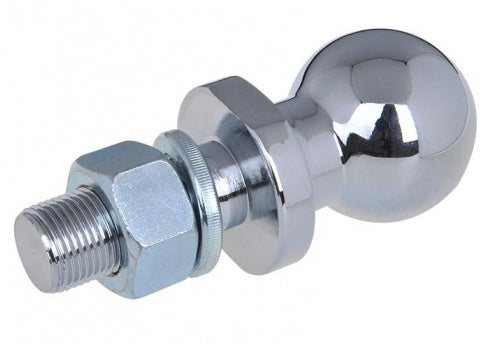 trekhaakkogel 50 mm M22 recht staal zilver