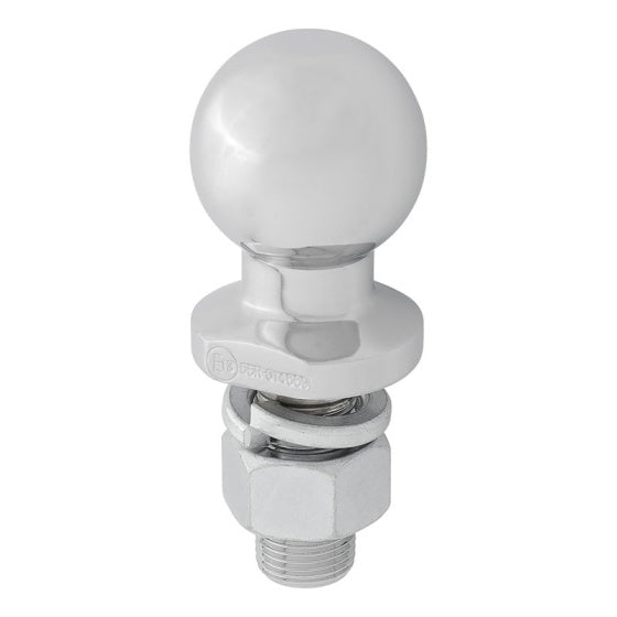 Trekhaakkogel recht Ø50mm M22 zilver