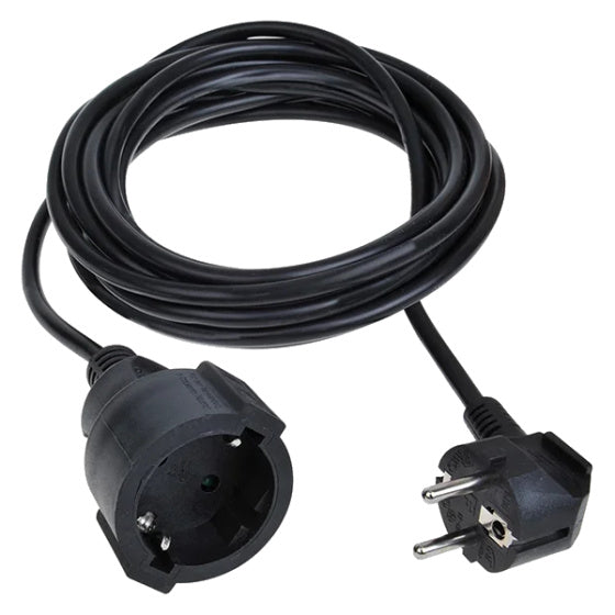 verlengkabel Schuko 10 meter 3x1,0mm² zwart