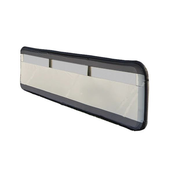 windscherm opblaasbaar 480 x 140 cm lichtgrijs zwart