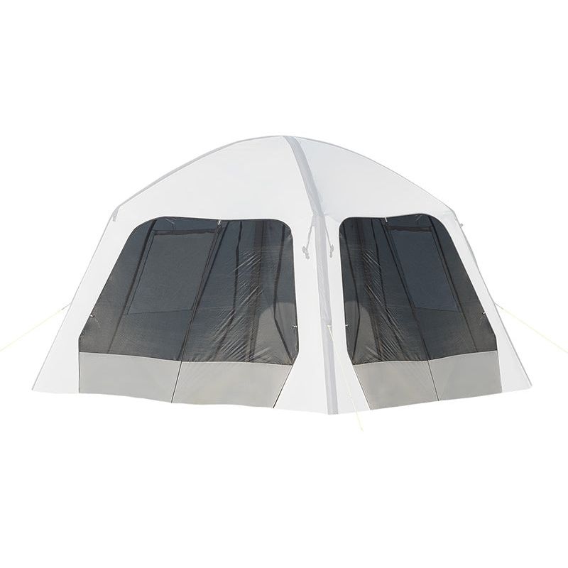 zijwand met horrengaas voor opblaasbare partytent grijs