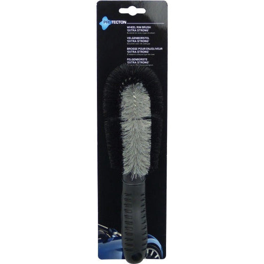 velgenborstel 27 cm kunststof zwart grijs