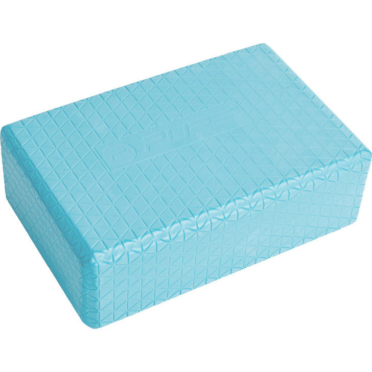 yogablok 23 x 15 x 7,5 cm EVA blauw