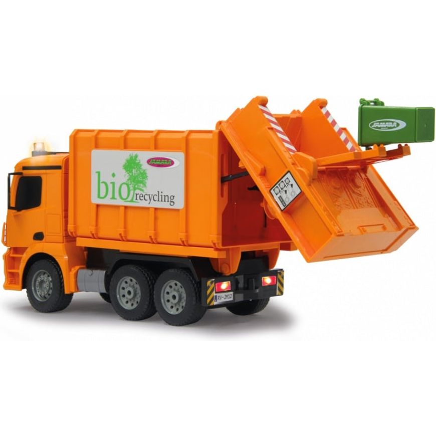 RC Mercedes-Benz Antos vuilniswagen 2,4Ghz oranje 1:20