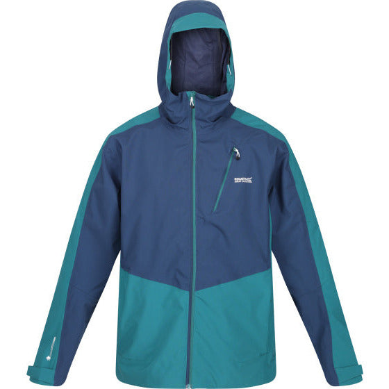Highton II outdoorjack heren marineblauw turquoise maat XL