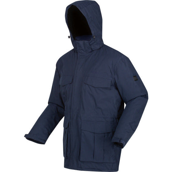 Palben Parkajack Waterdicht Heren Marineblauw Maat 3XL