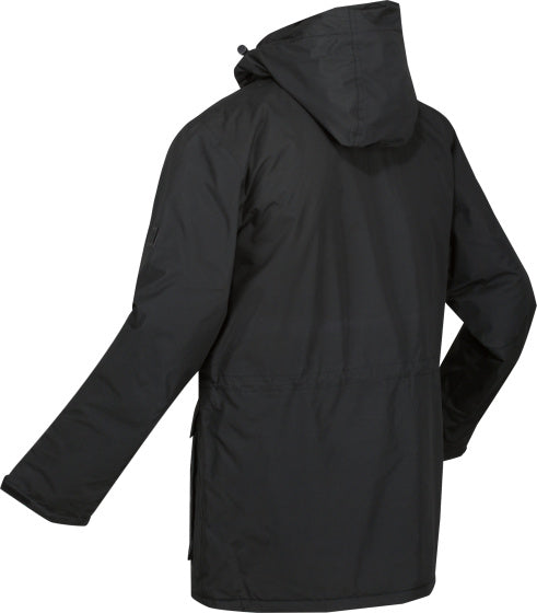 Palben Parkajack Waterdicht Heren Zwart Maat S