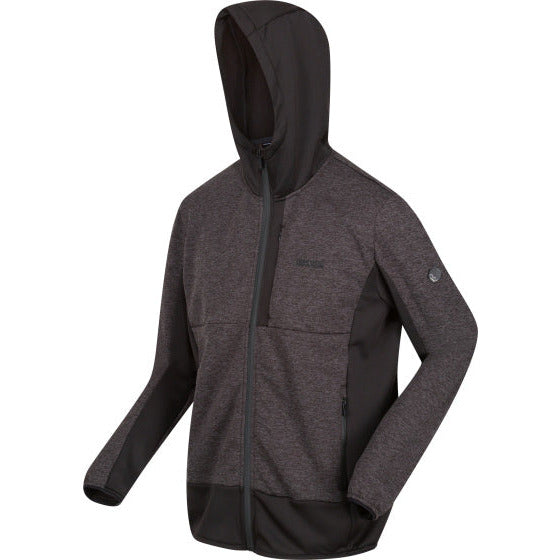 Bresdon softshelljas heren zwart grijs maat XL