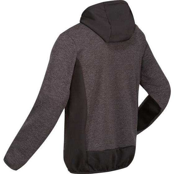 Bresdon softshelljas heren zwart grijs maat XL