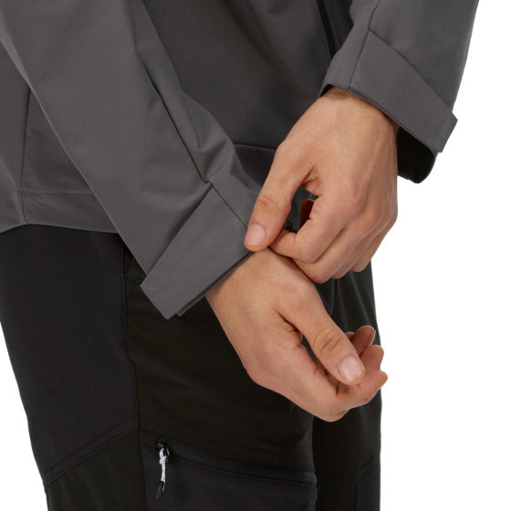 Overmoor softshelljas heren donkergrijs maat 3XL