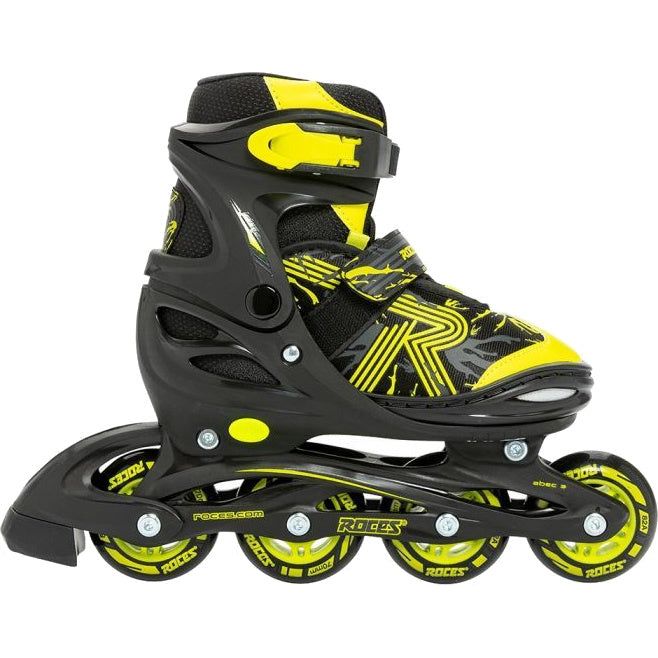 Roces Inline skates Jokey 3.0 softboot 82A zwart geel maat 26-29