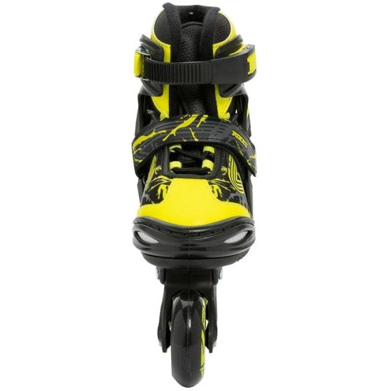 inline skates Jokey 3.0 softboot 82A zwart geel maat 26-29