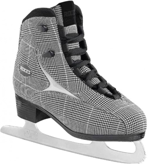 kunstschaatsen Brits Check dames zwart wit maat 39