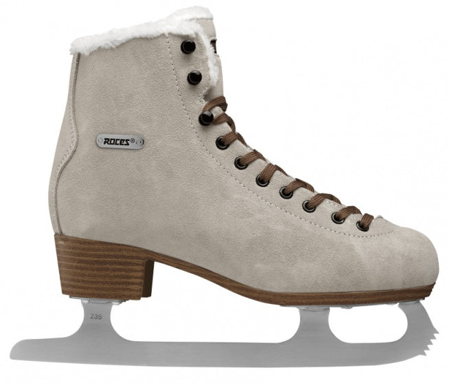 kunstschaatsen suède Eco-bont bruin maat 42