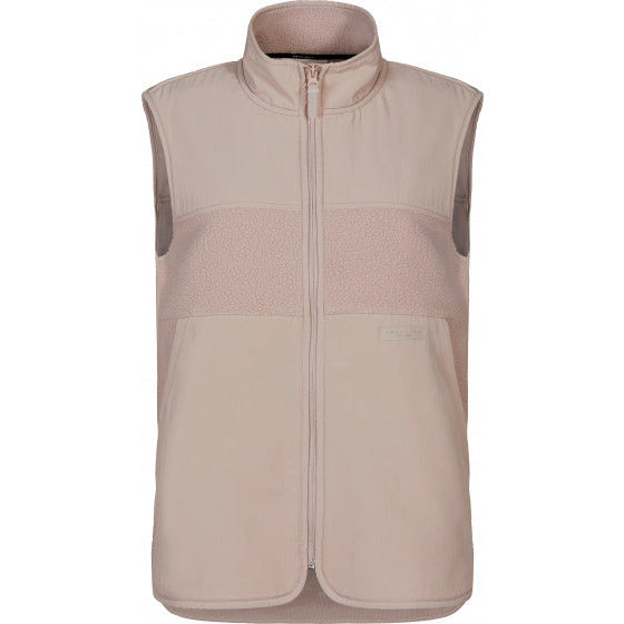 gilet sans manche Corrine Pile dames polyester rose tendre taille XS