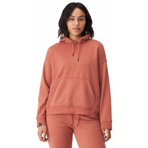 sweat à capuche Essential dames coton bio vieux rose taille XS