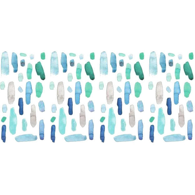 Cool Watercolour Swatch Muursticker Vinyl 96-Delig