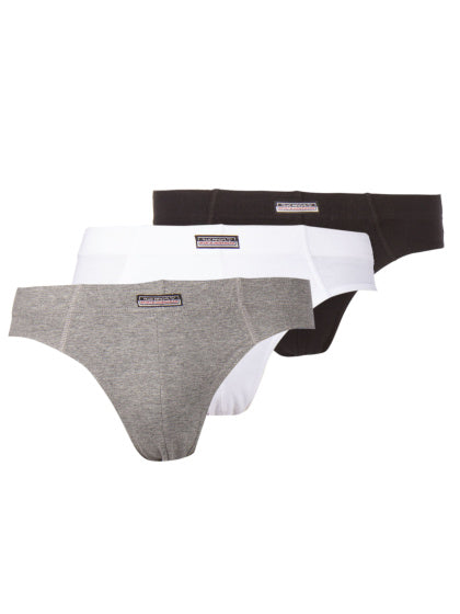 Box-slips 3-pack heren zwart grijs wit maat M