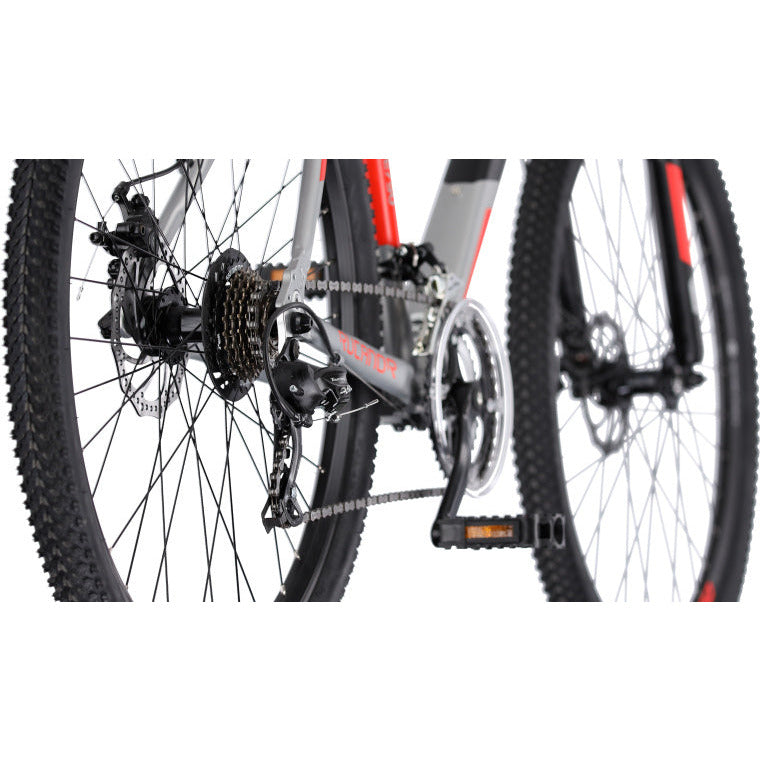 Lux 27.5 Inch 51 cm Heren 21V Mechanische schijfrem Zilver Rood