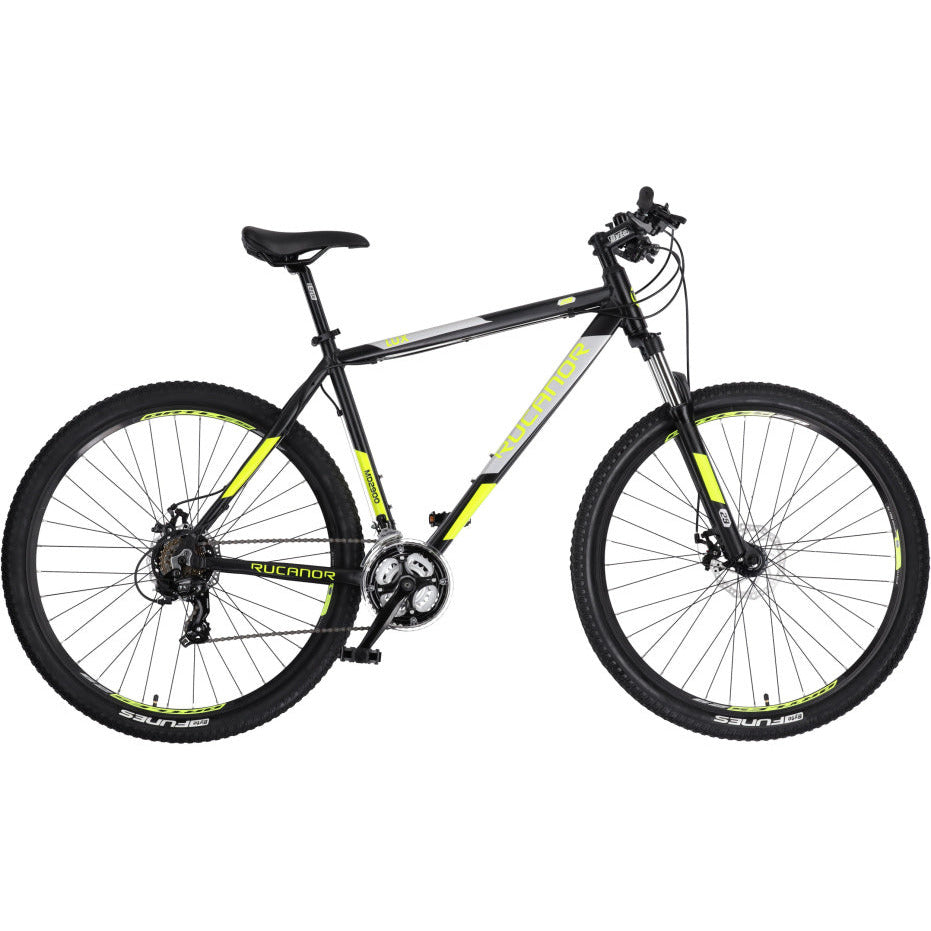 Rucanor Lux 29 Inch 48 cm Heren 21V Mechanische schijfrem Zwart Geel