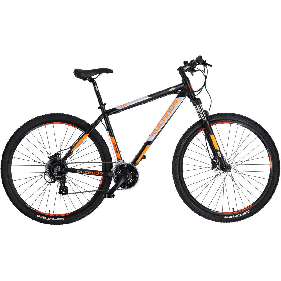 Rucanor Lux 29 Inch 48 cm Heren 24V Hydraulische schijfrem Zwart Oranje